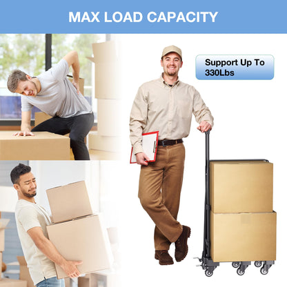 500lbs Folding Hand Truck Portable Luggage Dolly Cart