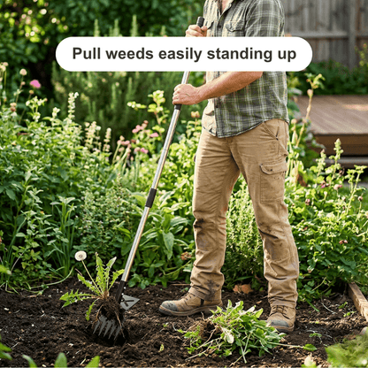 Adjustable Weeder, Heavy‑Duty Manual Garden Weed Removal Tool