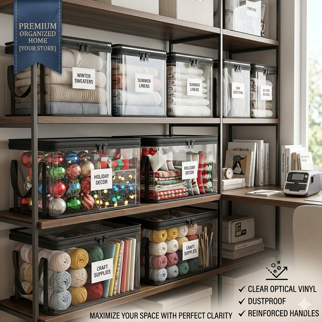 Transparent storage box