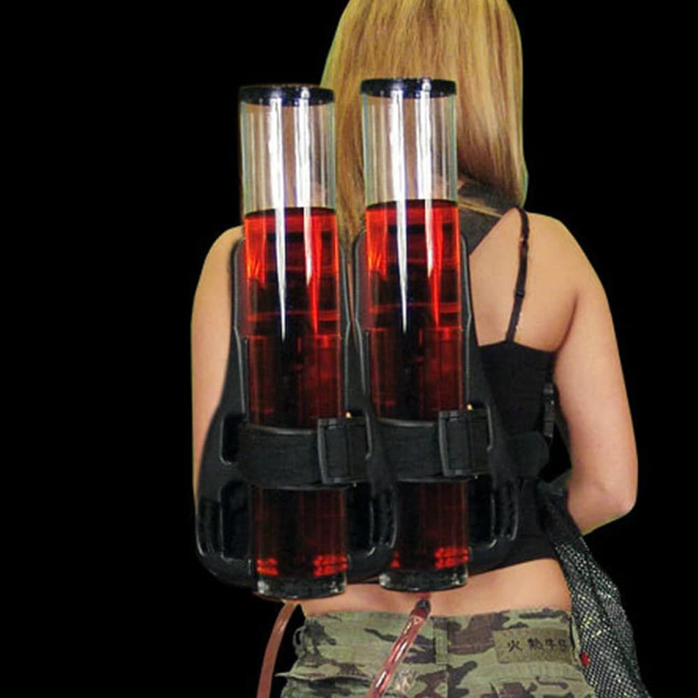 Dual Tank Backpack Beverage Dispenser, Portable Double Barrel Drink Dispenser with Dual Faucets