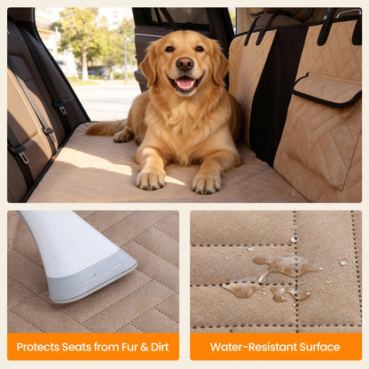 Waterproof Foldable Large Dog Back Seat Car Protector Cover
