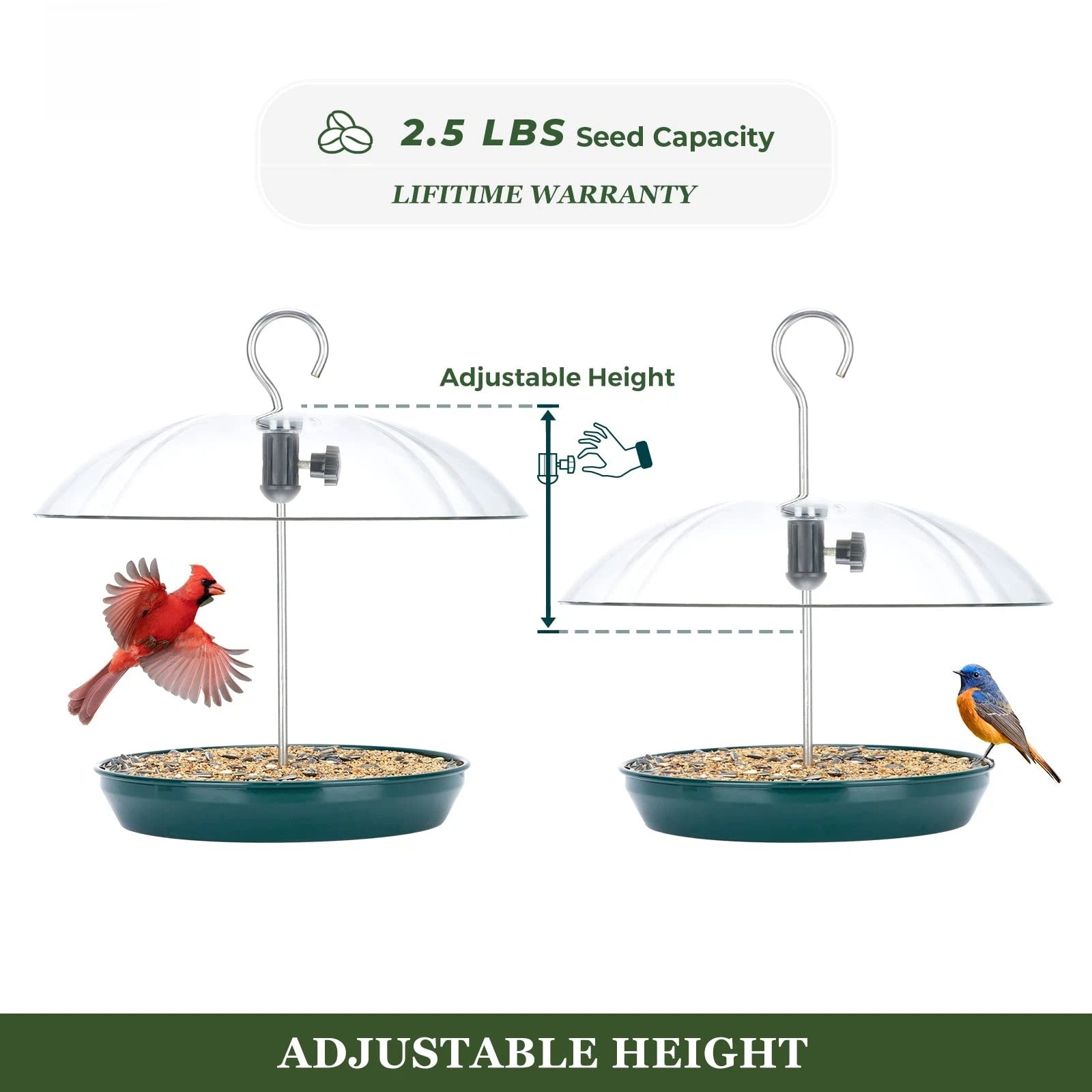 Rainproof bird feeder