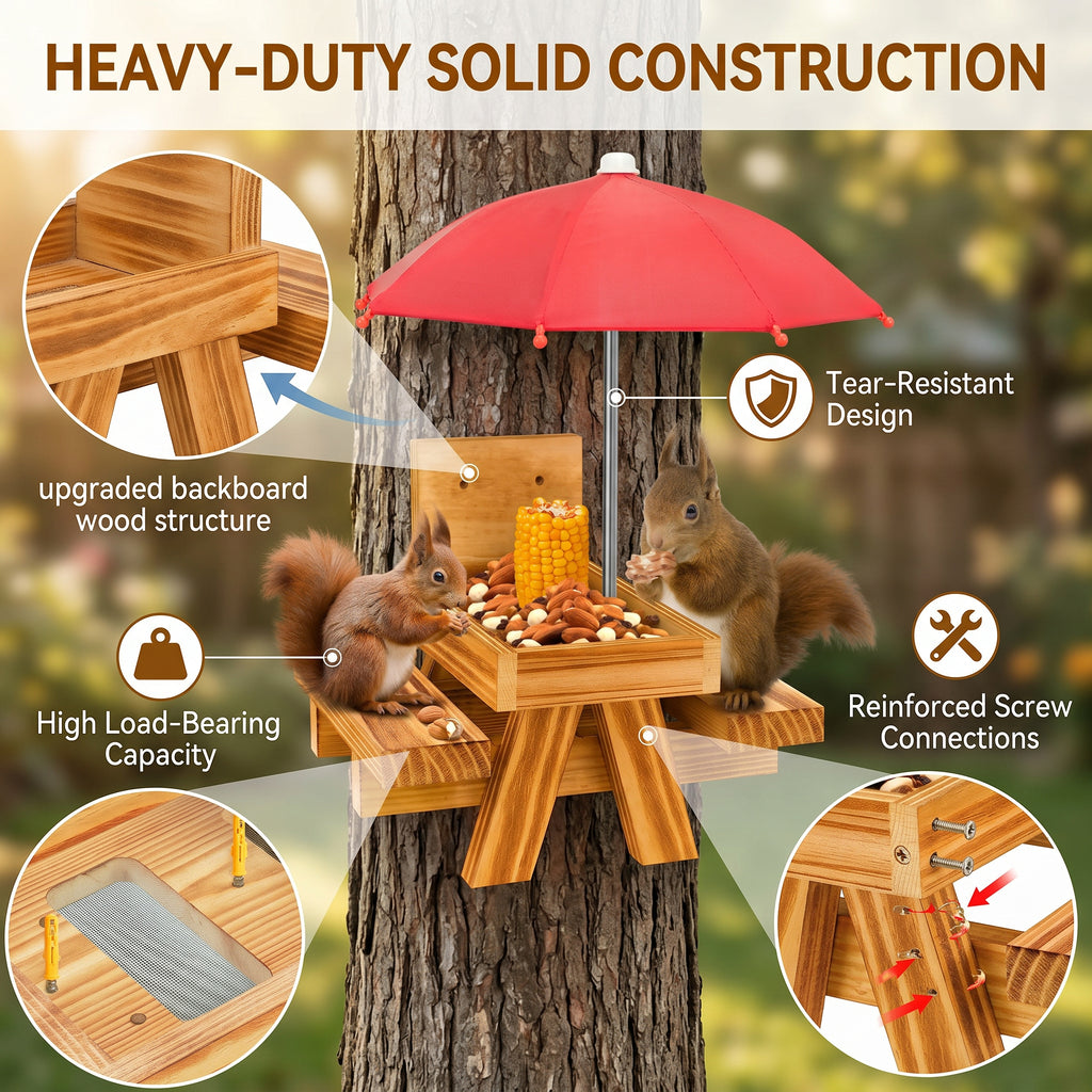 Squirrel Picnic Table