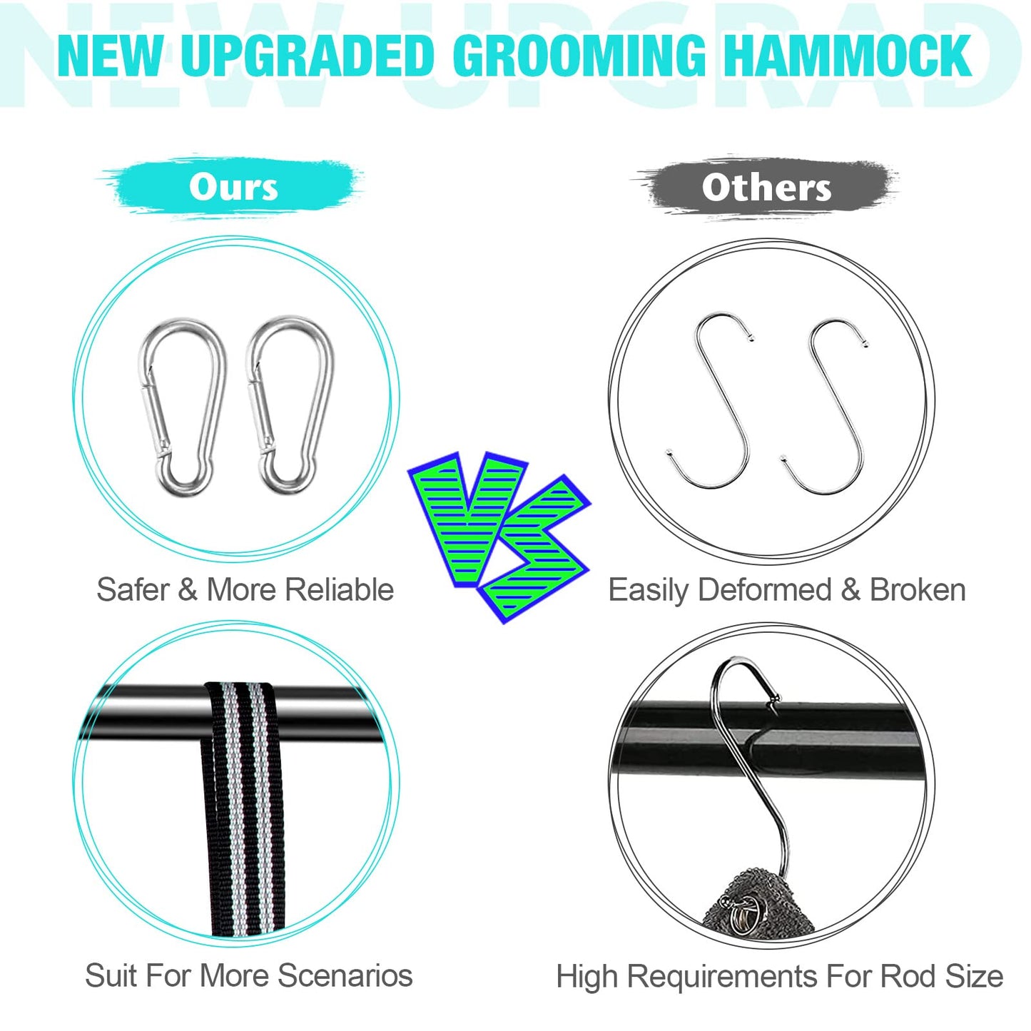 Pet grooming hammock