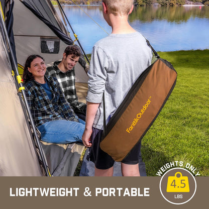 Lightweight Foldable Rocking Camping Chair, Portable Outdoor Rocker Chair with Carry Bag