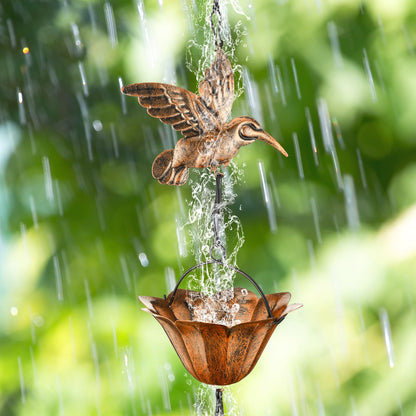 Outdoor Brass Rain Chain Water Feature