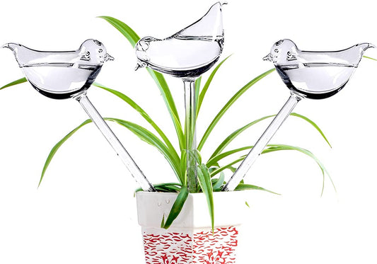 Glass Bird Plant Waterer