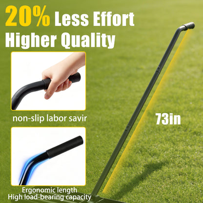 Heavy Duty Lawn Level Rake for Garden Yard Sports Field Soil Sand Leveling