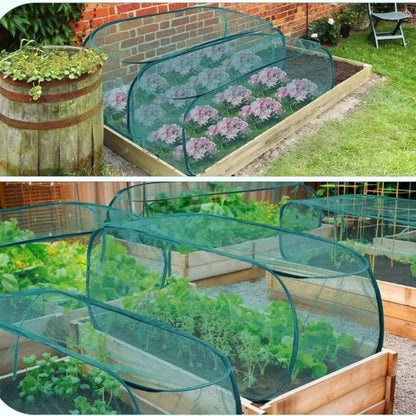 Reusable Pop‑Up Insect‑Proof Plant Protector, Mesh Garden Netting with Stakes