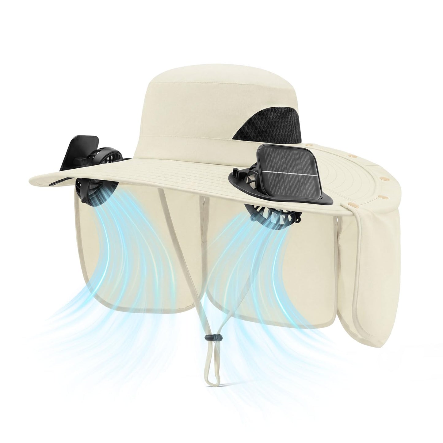 Cooling Sun Hat With Dual Fans