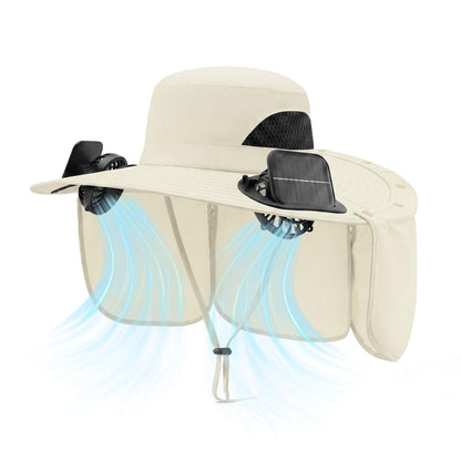 Cooling Sun Hat With Dual Fans