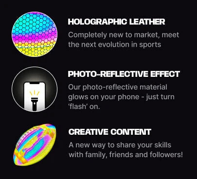 Luminous rugby ball