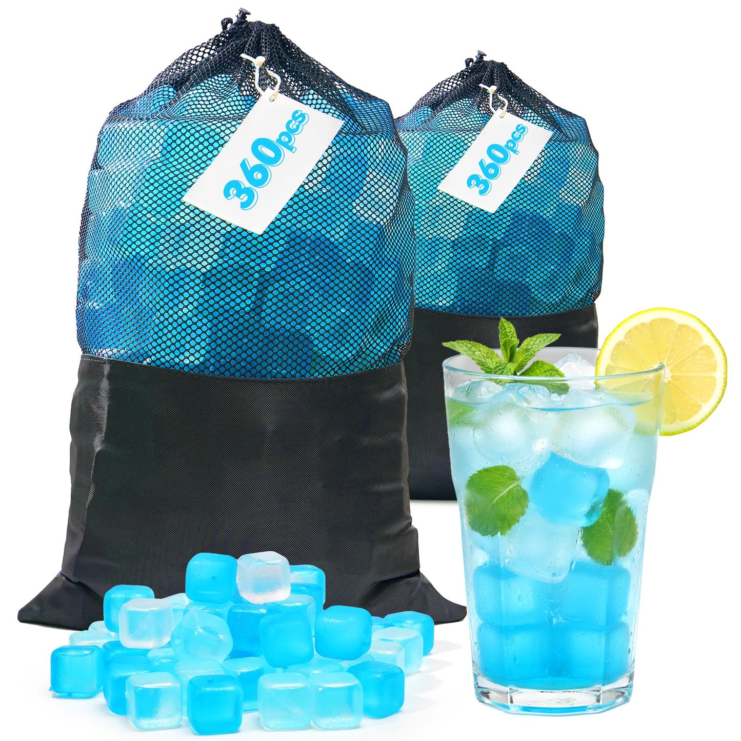 Reusable Freezer Ice Cubes No Dilution Food Safe