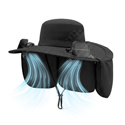 Cooling Sun Hat With Dual Fans