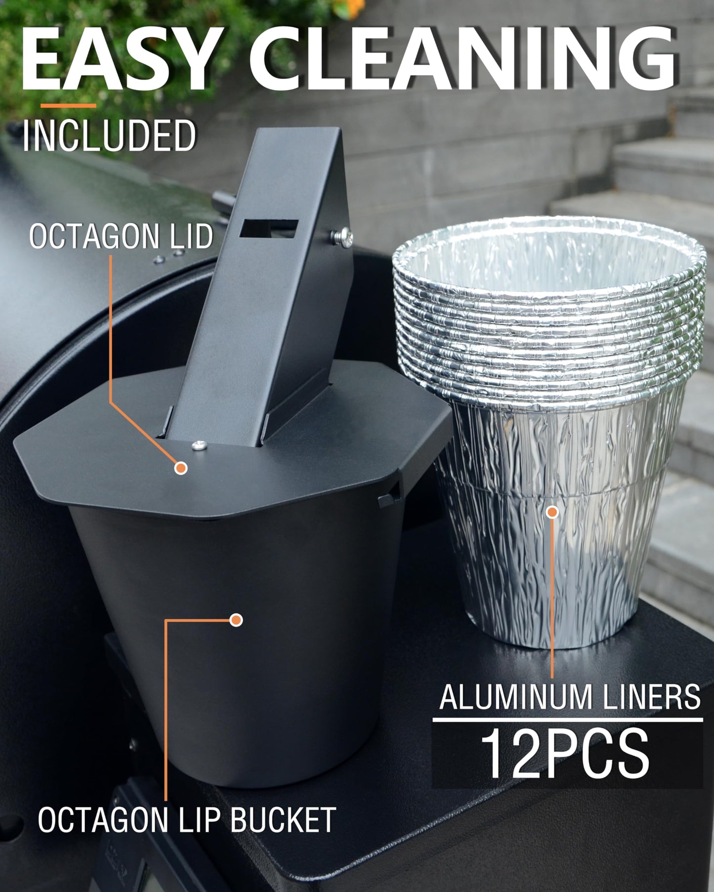 Stable Pellet Smoker Grease Bucket