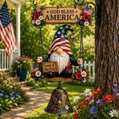 Garden Hanging Welcome Sign With Bell