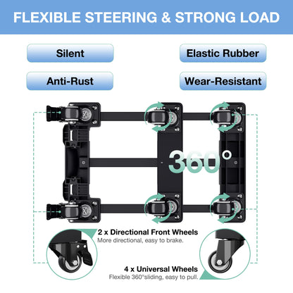 500lbs Folding Hand Truck Portable Luggage Dolly Cart