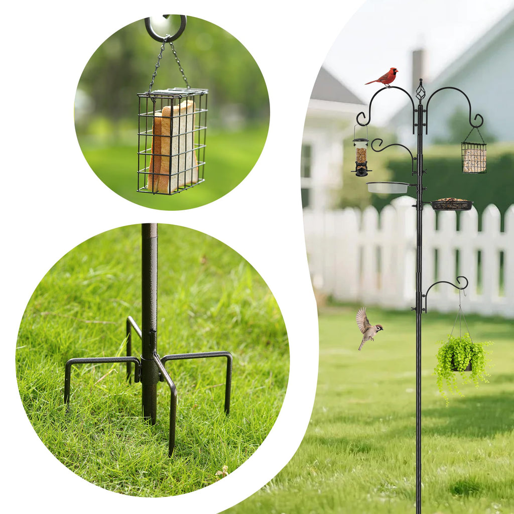 Multifunctional Bird Feeding Pole