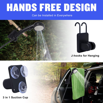 6000mAh IPX7 Waterproof Portable Camping Shower Pump with LED Display