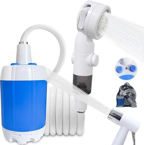 Rechargeable Portable Camping Shower Pump, Outdoor Electric Shower Kit