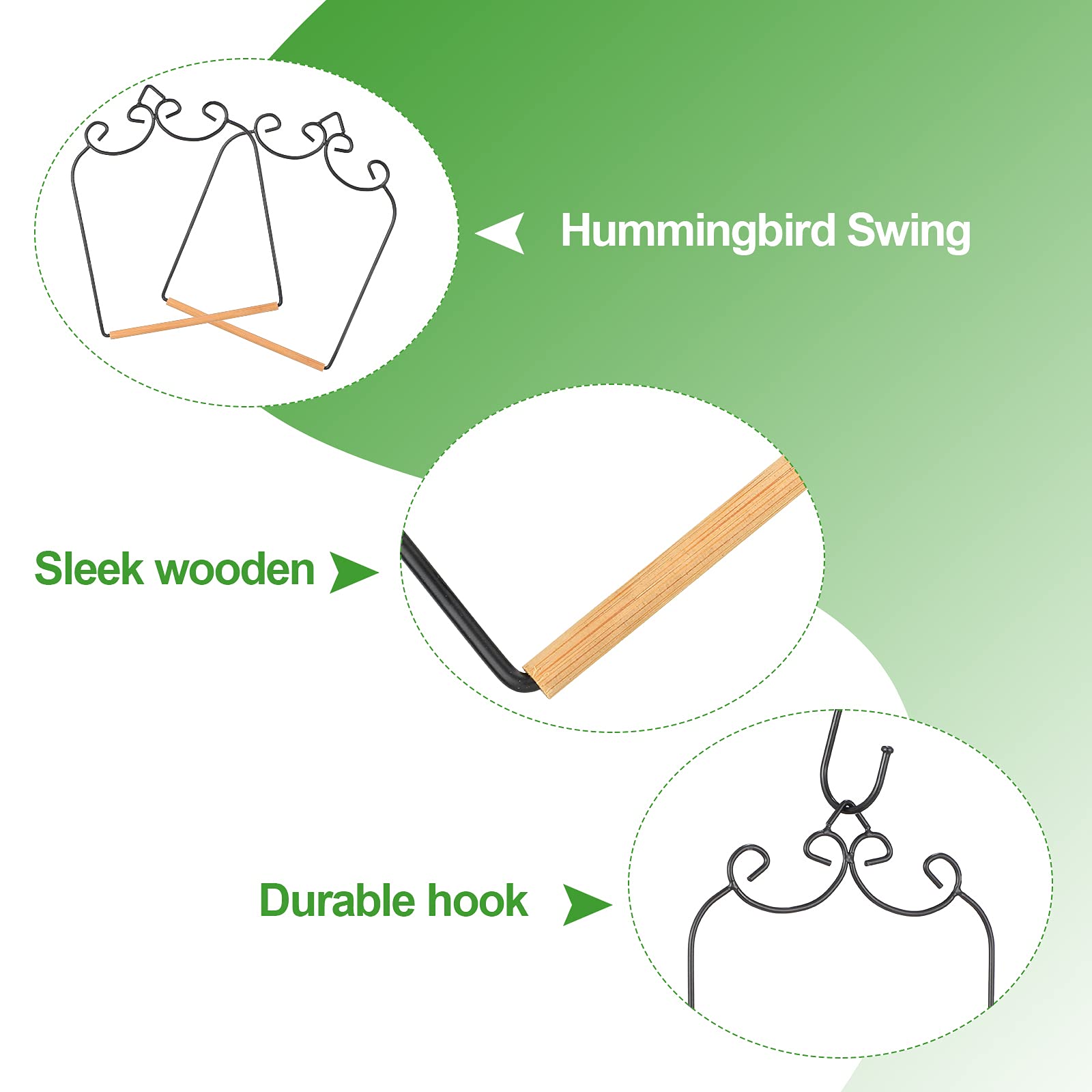 Hummingbird Swing Perch Set