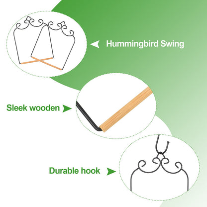 Hummingbird Swing Perch Set