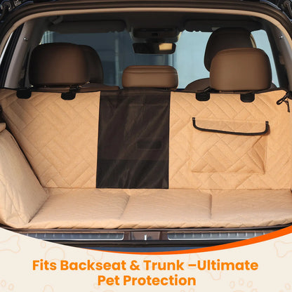 Waterproof Foldable Large Dog Back Seat Car Protector Cover