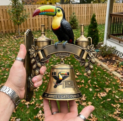 Toucan Wall Hanging Bell Decor