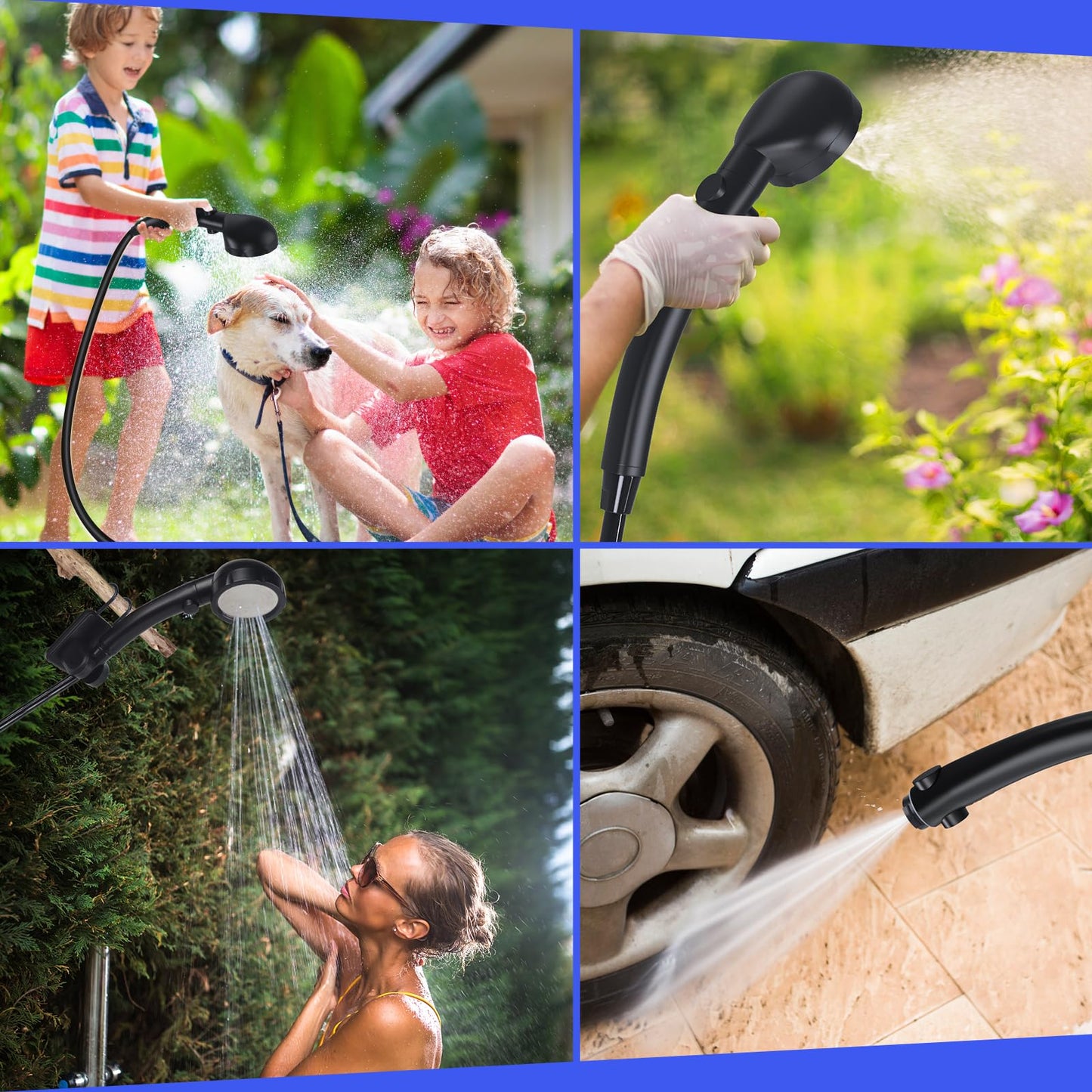 6000mAh IPX7 Waterproof Portable Camping Shower Pump with LED Display