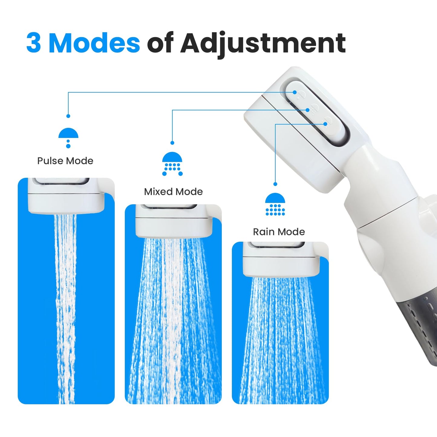 Rechargeable Portable Camping Shower Pump, Outdoor Electric Shower Kit