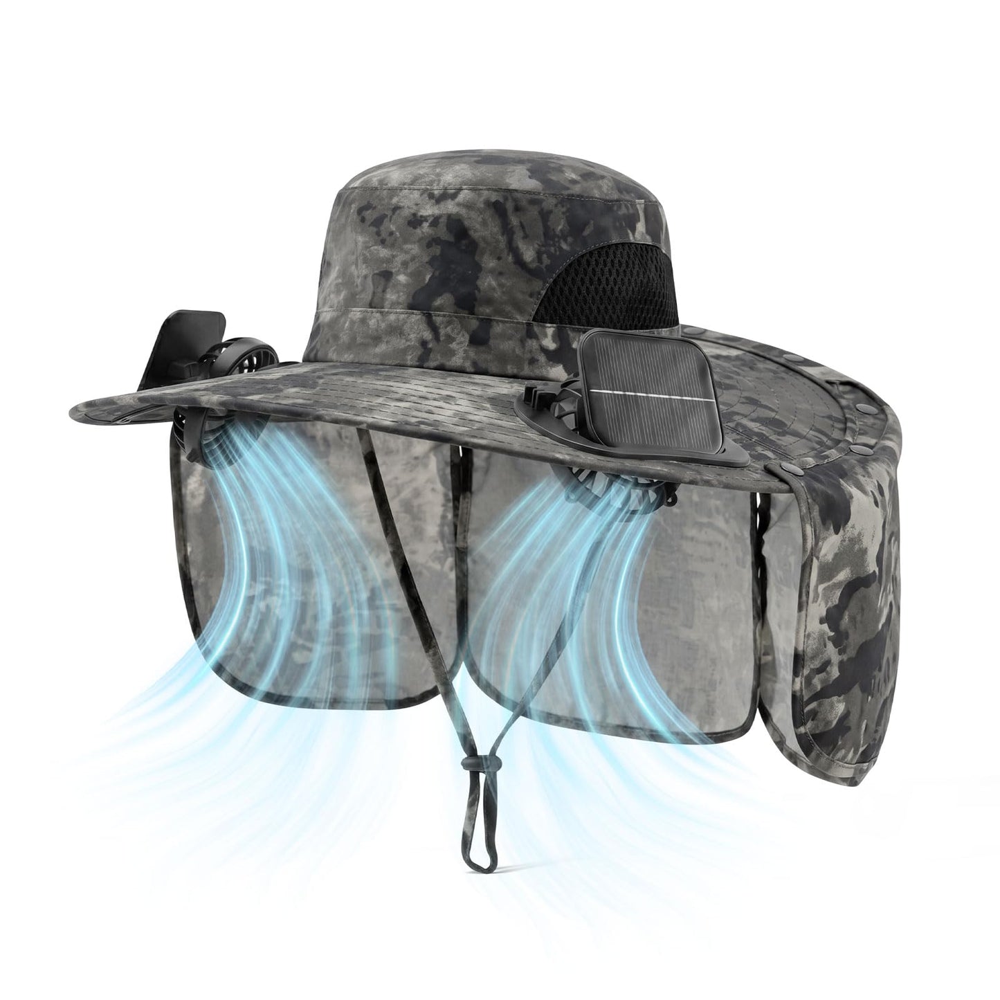 Cooling Sun Hat With Dual Fans