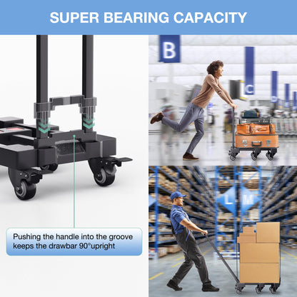 500lbs Folding Hand Truck Portable Luggage Dolly Cart