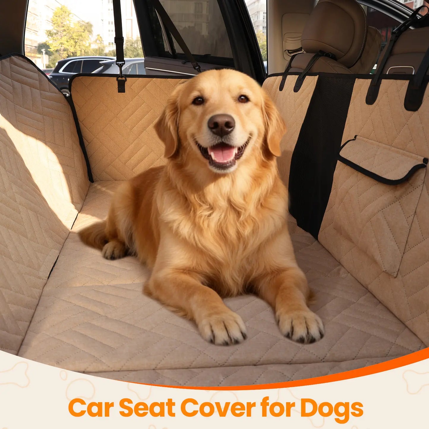 Waterproof Foldable Large Dog Back Seat Car Protector Cover
